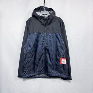 The North Face Mens L Severus Waterproof Rain Jacket Urban Navy Camo MTN Sports